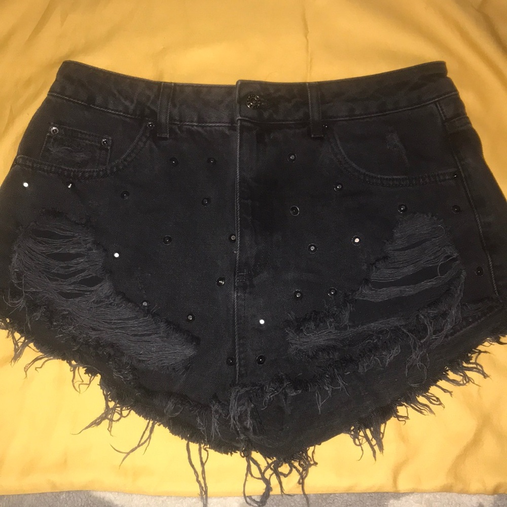 Jean Shorts/ Topshop Motto (style MOM)